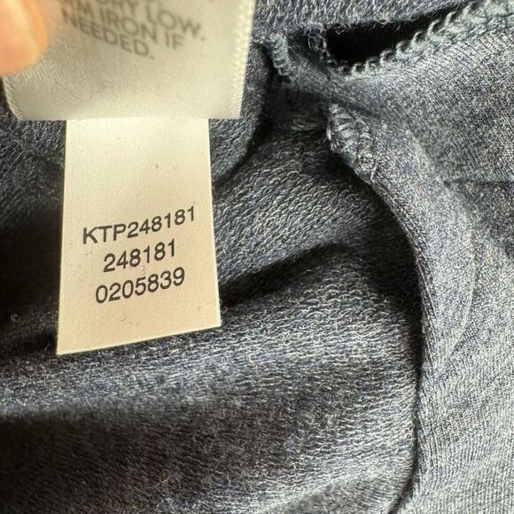 PureJill‎ J Jill Affinity French Terry Pima Cotton Tunic Top V-Neck Blue Size XS - Picture 7 of 7